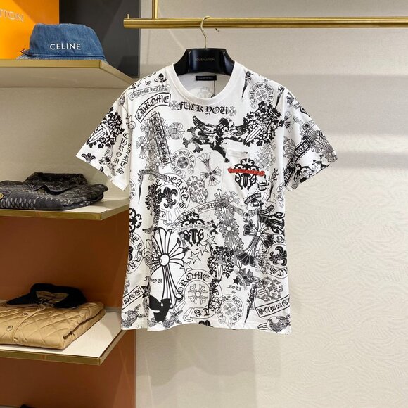 Chrome Hearts all over printed short sleeves